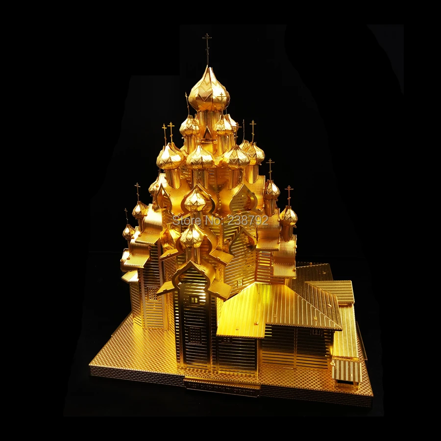 3D металлические пазлы наборы строительных моделей для России церкви