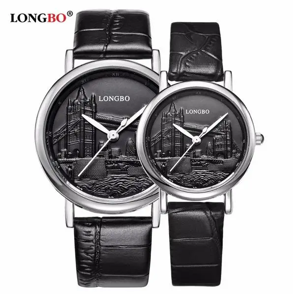 Часы наручные LONGBO для мужчин и женщин брендовые Роскошные Кварцевые спортивные с