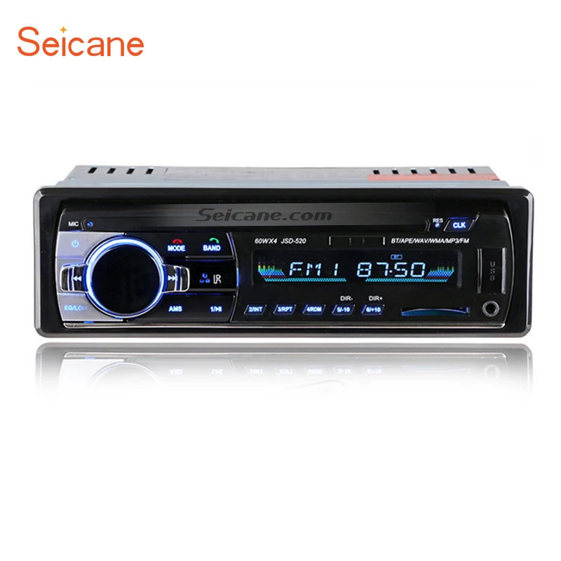 Seicane Универсальный 1 Din аудио стерео радио Bluetooth Handsfree звонки MP3 плеер