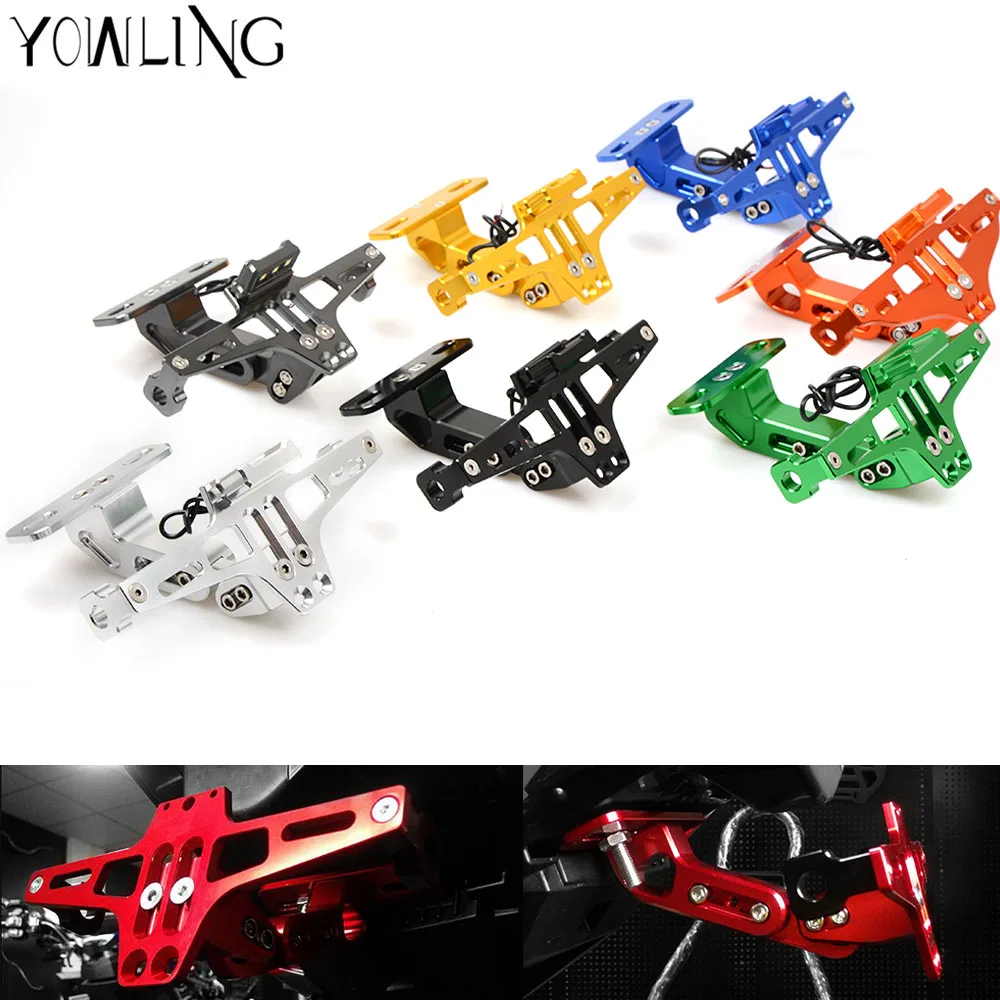 

Motorcycle License Plate Bracket Licence Plate Holder Frame Number Plate for honda CBR600RR CBR1000RR CBR250R CBR300R