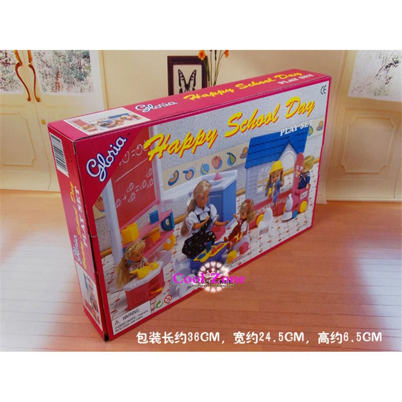 Новое поступление игрушка для девочек миниатюрная мебель кукольного домика Happy