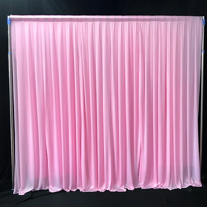 

Ice Silk Chiffon Wedding Backdrops Panels Hanging Curtains Party Backdrop Wedding Decoration Drape Big Events Background Cloth