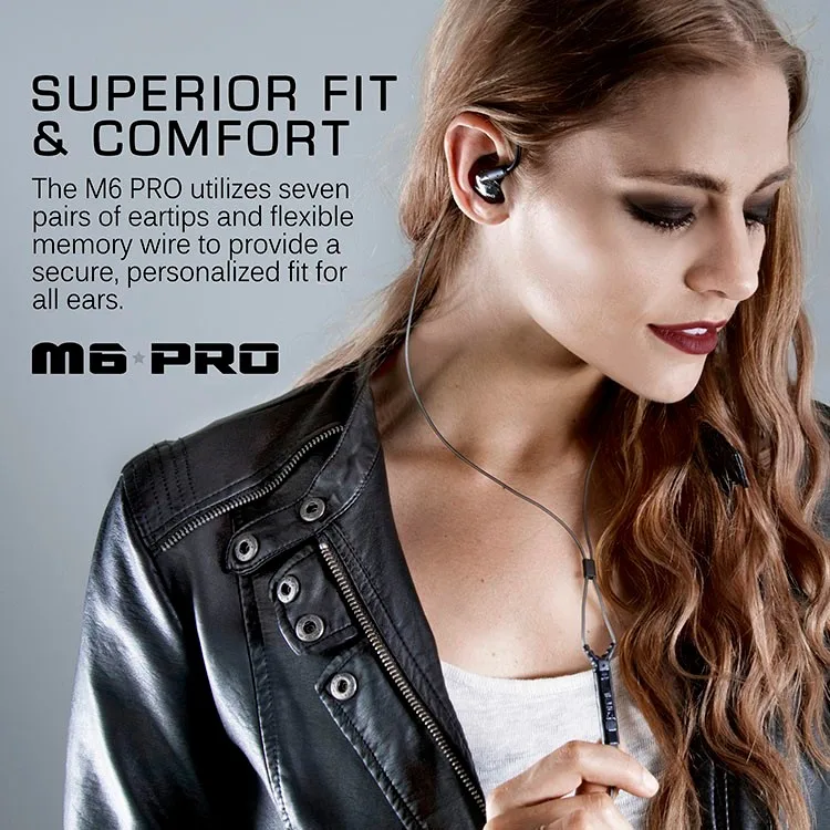 2016 высококачественные Проводные спортивные наушники MEE Audio M6 PRO Hi Fi вкладыши со