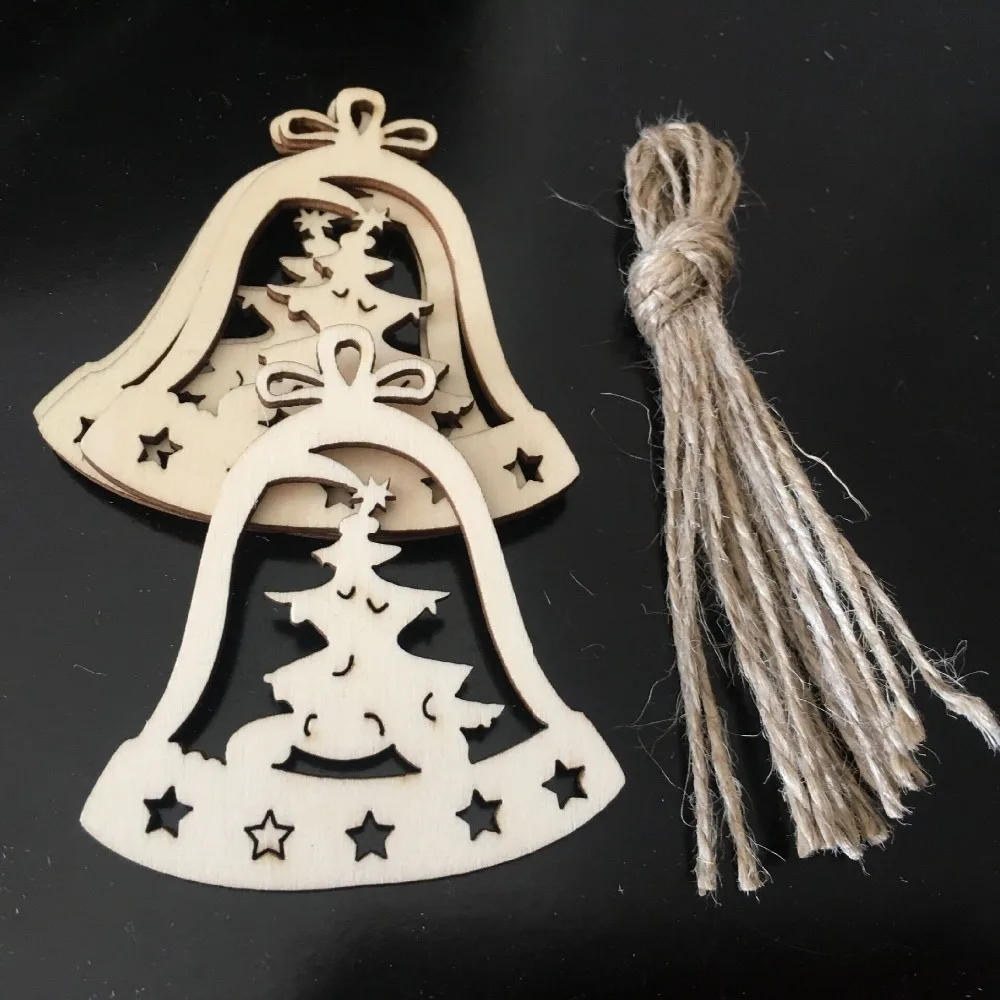 

Laser engraving wooden design pendant christmas decoration