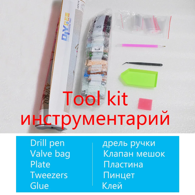 DIY Кристалл мозаичная картина стразами маленькая девочка алмазов вышивки