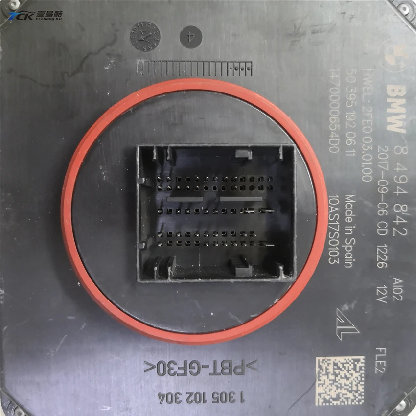 1X YCK 8 494 842 2015 - 2017 F15 X5 X6 фар Светодиодный Управление модуль компьютера 8494842 50 395 192 06