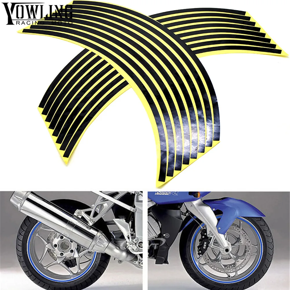 Для Yamaha T Max 500 530 XJ6/DIVERSION XJR 1300/Racer красочные мотоциклы наклейки на колеса