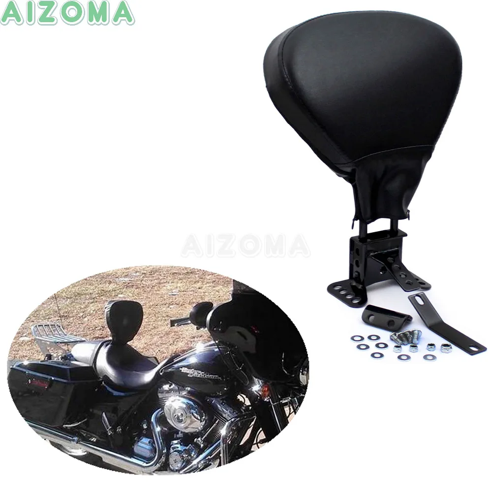 Регулируемая подкладка для спинки водителя мотоцикла черная Harley Touring 2009-19 Road Glide