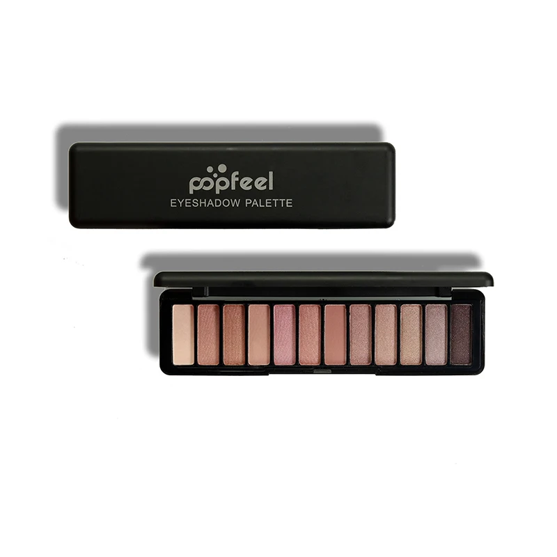 Popfeel 12 Цвет Shimmer Характер свечения Тени для век Палитры Макияж Косметика