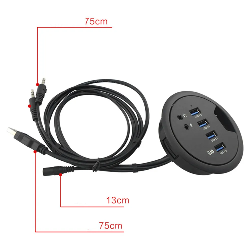 CARPRIE usb хаб 3 0 4 порта с вилкой ЕС настольное крепление USB3.0 концентратор адаптер