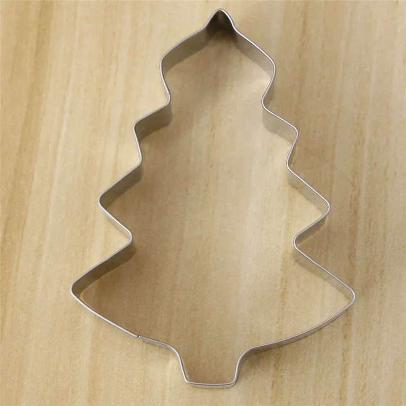 1PC Christmas Tree Shaped Aluminium Mold Buscuit Tools Cookie Cake Jelly Pastry Kitchen Baking Cutter Mould Tool | Дом и сад