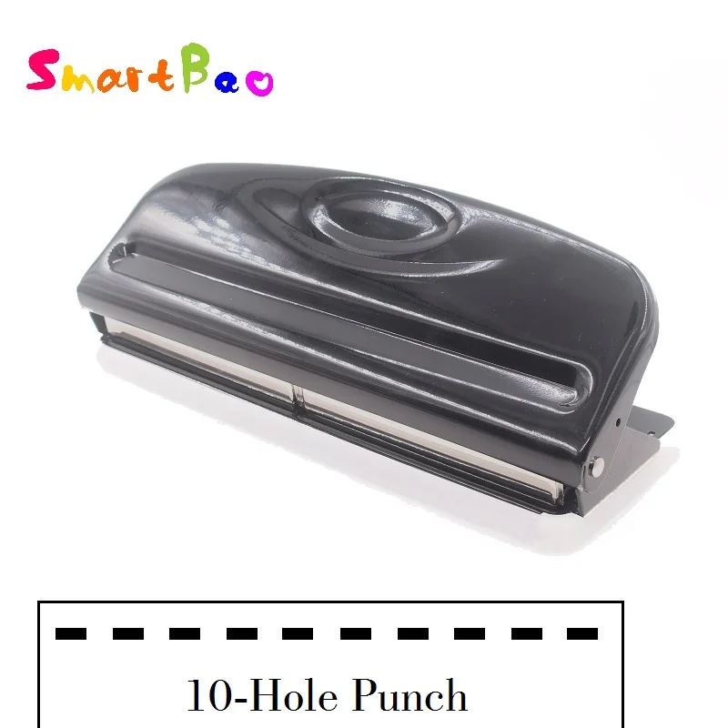 10 Holes Binding Strip Hole Punch, 3*8mm Rectangle Hole,  12 Sheets Capacity
