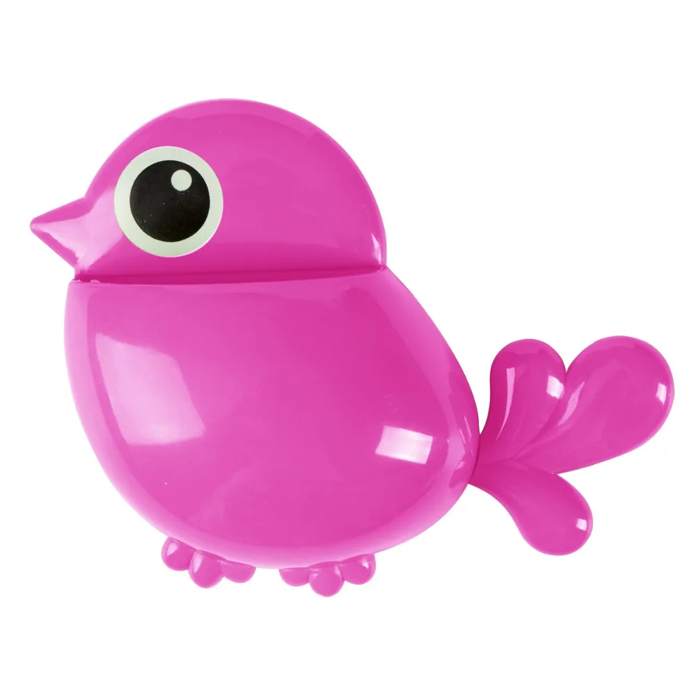 Пластиковый милый синий фиолетовый с рисунком птицы держатель зубной щетки