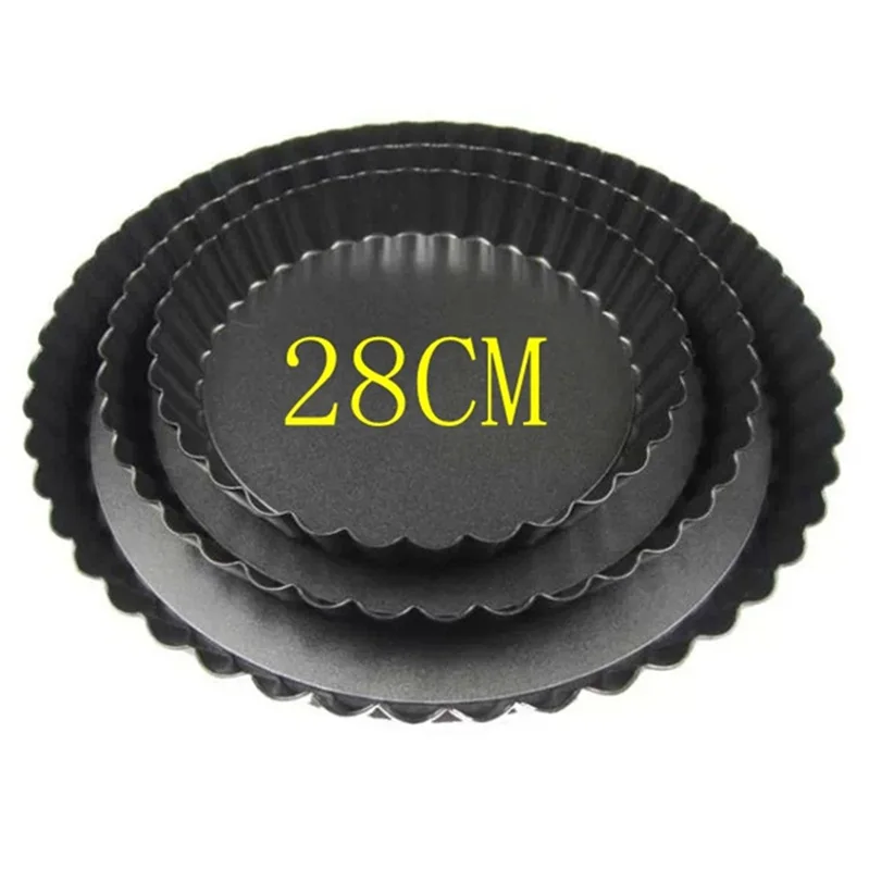 28cm 1 шт. антипригарный пирог Tart съемное дно выпечки кондитерские формы Пан - Цвет: 28cm