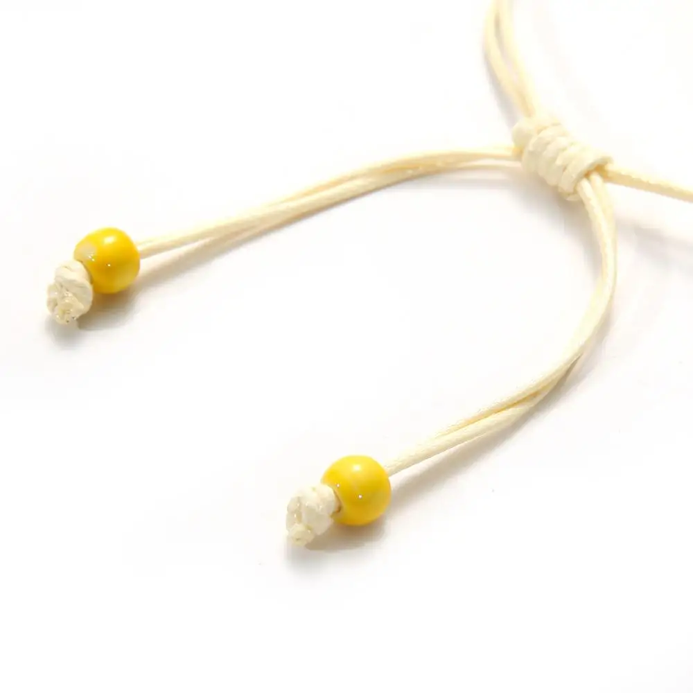 SONGDA Boho прозрачный стеклянный шар плетеные браслеты сушеный цветок Гипсофила