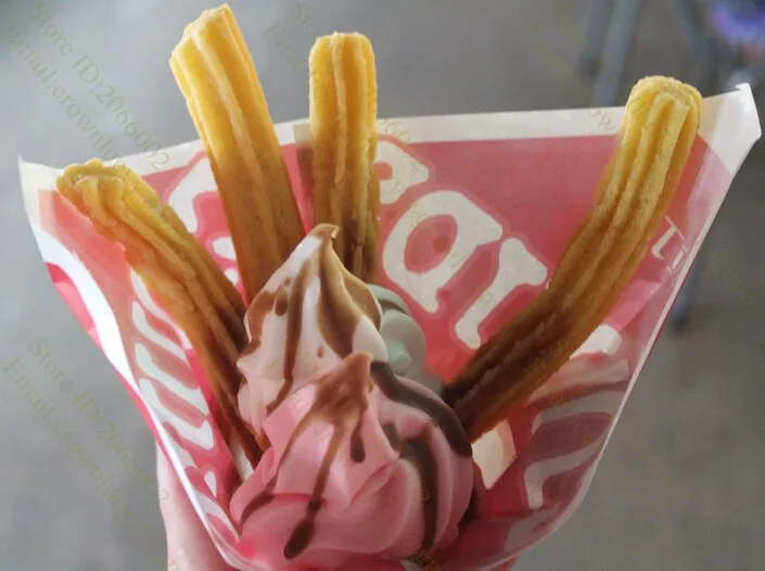 Витринный аппарат churro из нержавеющей стали 220 В с подогревом пищи и подносом для