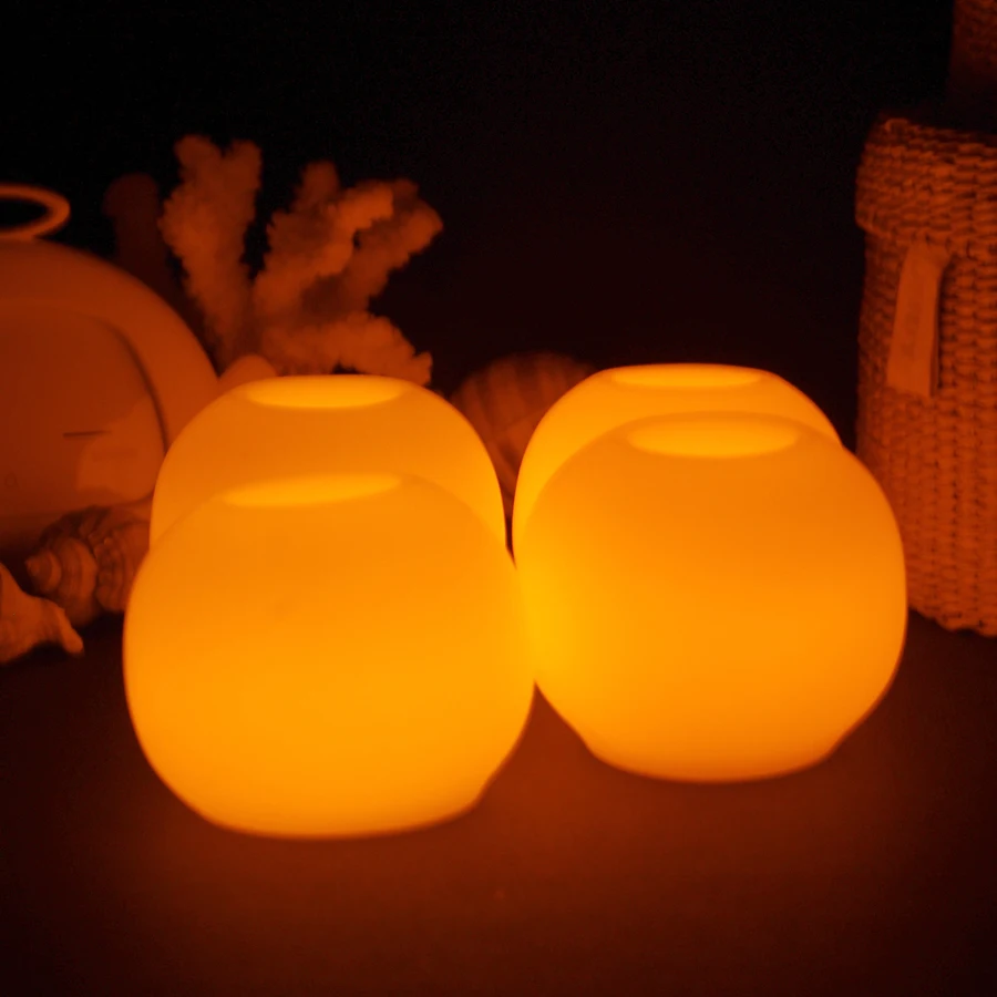 Высокое качество 1 шт. креативный круглый шар беспламенные светодиодные свечи