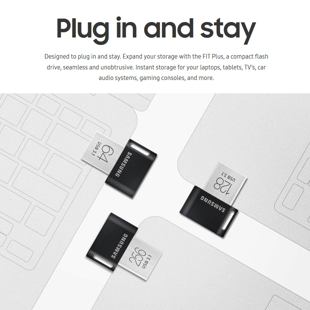 SAMSUNG Fit Plus USB флеш накопитель 3 0 1 32 гб U диск мини портативный высокоскоростной Gen