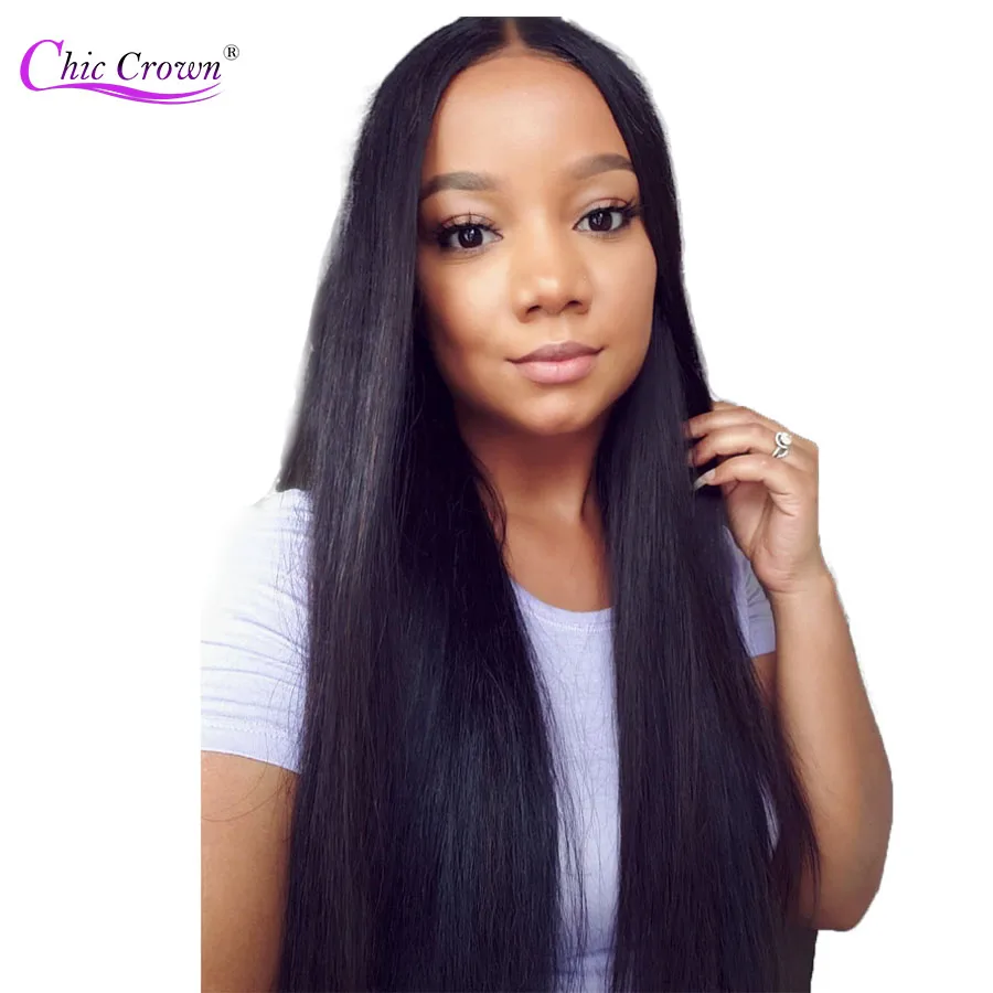 Прямые Синтетические волосы на кружеве человеческих волос парики перуанский 13X4