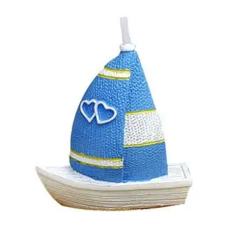 

3d DIY chocolate handmade soaps silicone sailboat cake decoration candles mold