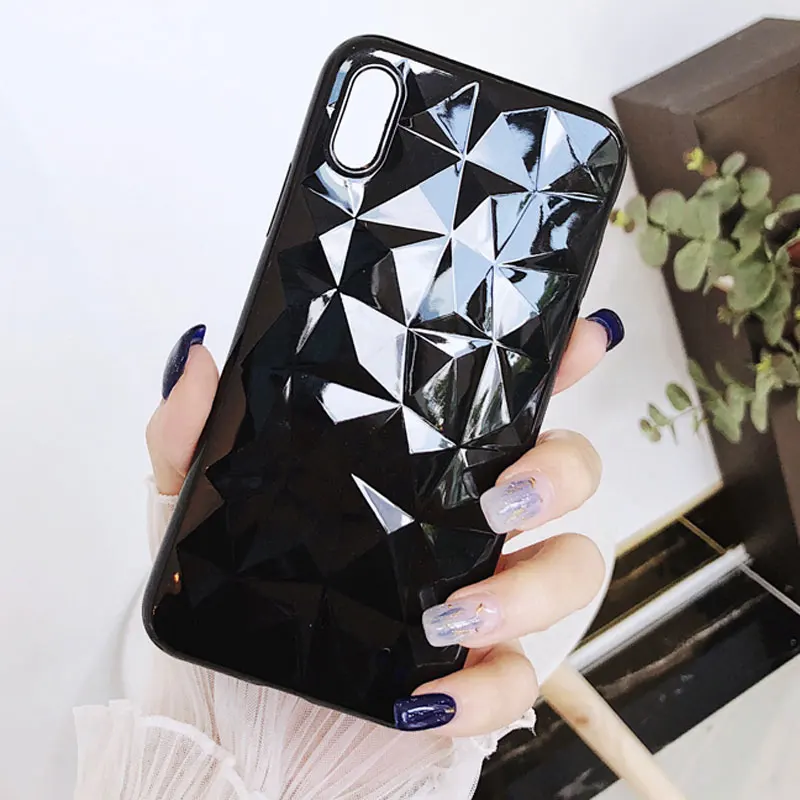3D Алмазный Роскошный прозрачный мягкий чехол из ТПУ для iPhone 5 5S 6 S 7 8 Plus X Bling задняя