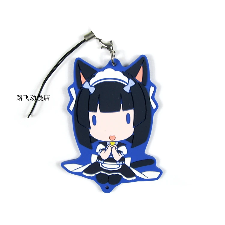 NEKOPARA Chocolat ваниль Кокосовая Корица фигурка аниме модель резиновый брелок кулон
