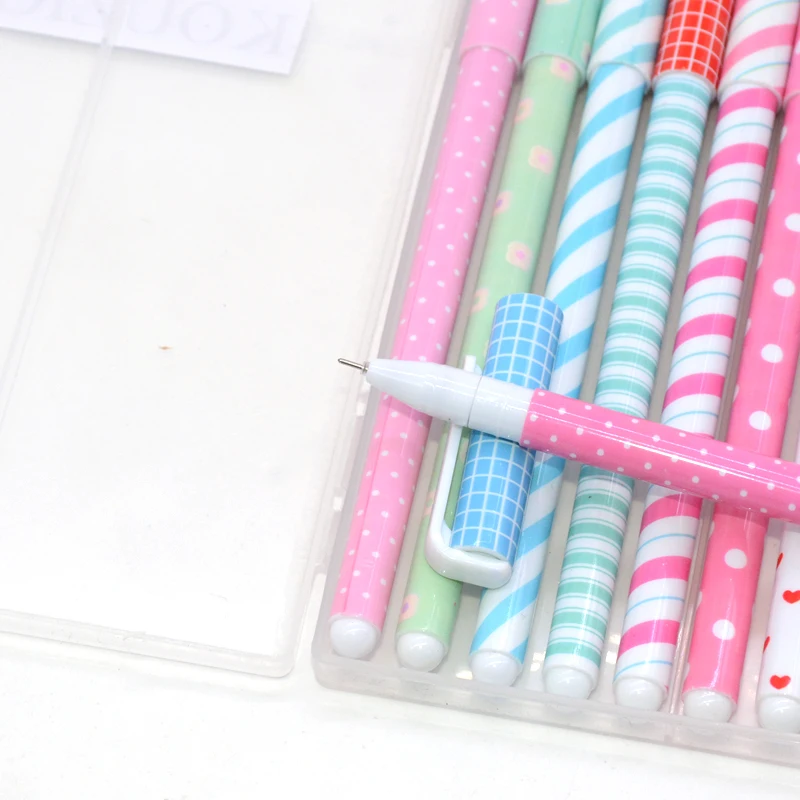 10 шт./партия Gel Pen Flower Papelaria School Lapices милые ручки Caneta Stylo Penne Colorate Canetas Colorida Lapiz Ink |