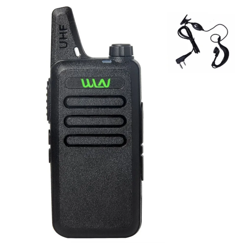Add earphone KDC1 Мини Портативный fm-приемопередатчик KD-C1 UHF двухстороннее радио Ham коммуникатор HF cb радиостанция Mi-Ni Walkie Talkie WLN KD C1 - Цвет: Add earphone