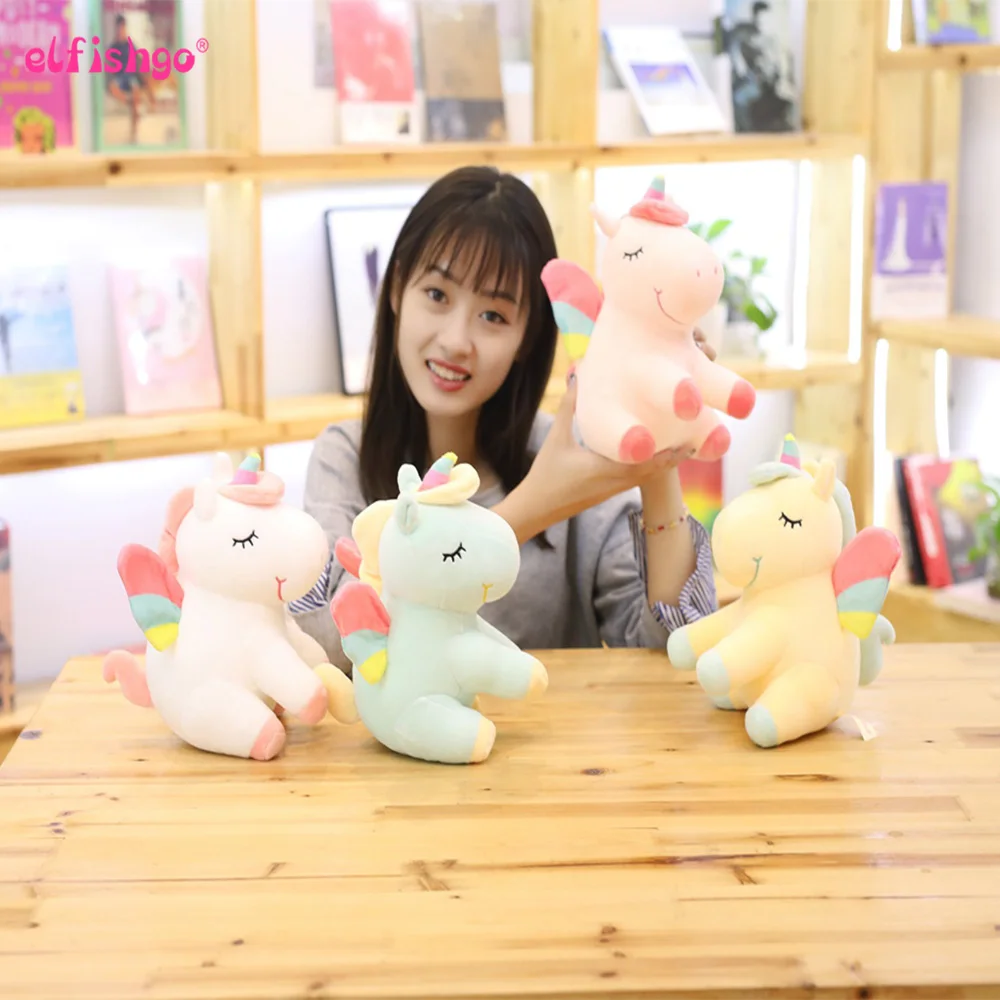 Новые мягкие игрушки для сидения единорога Kawaii Мягкие плюшевые детей диванные