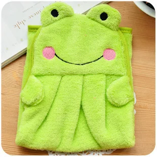 Детское полотенце для купания BS042 из мягкое рук плюша с рисунком животных | Дом и