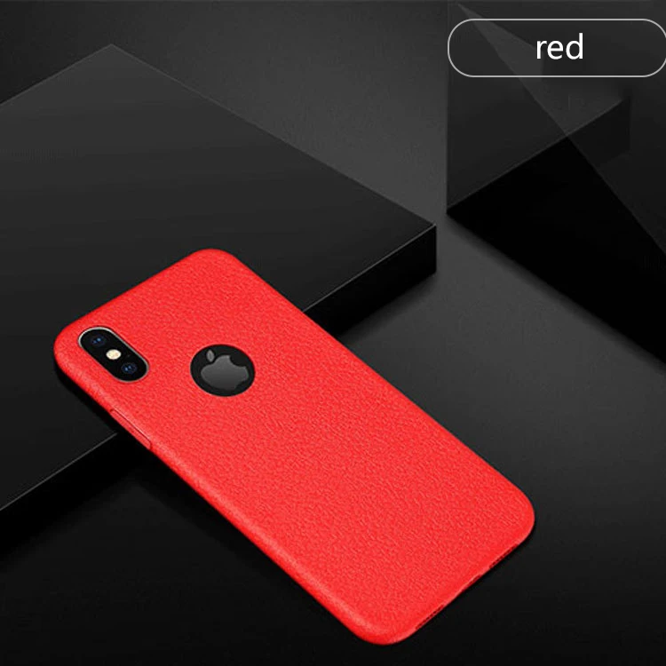 Роскошный чехол для Apple iPhone X 6 S 7 8 Plus кожаный мягкий ТПУ ультра-тонкая пленка