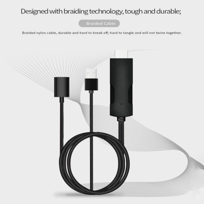 EDAL Универсальный USB к HDMI кабель конвертер для Lightning type-C Micro адаптер iPhone SamSung Xiaomi до 4