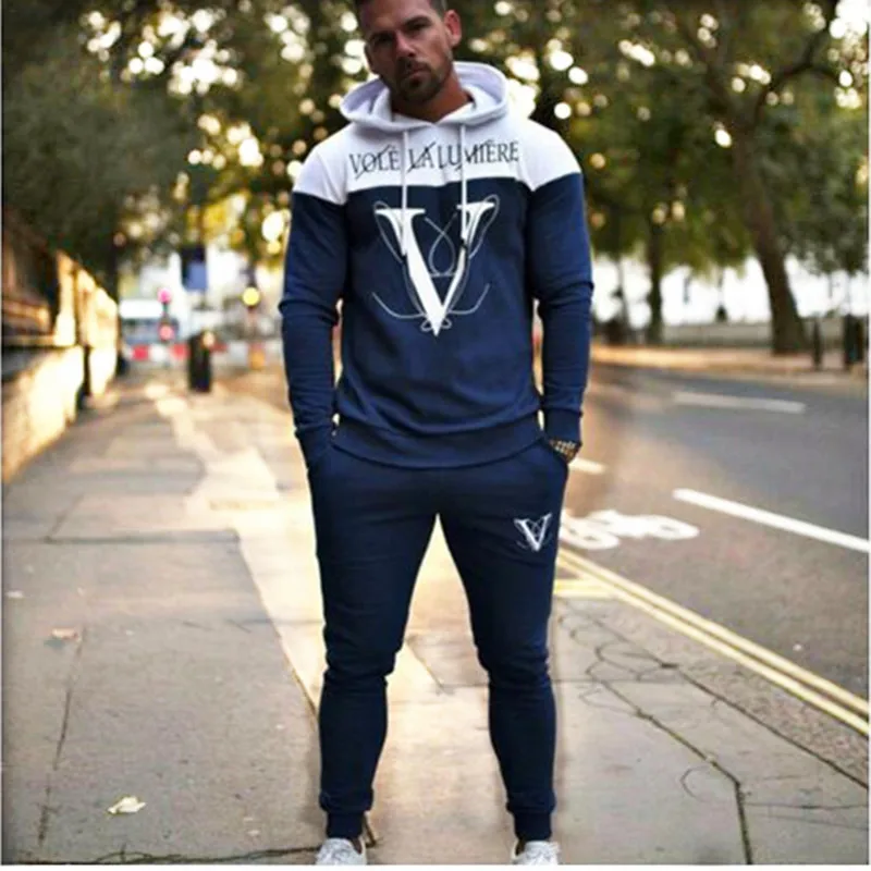 2019 мужские брендовые толстовки с капюшоном модные и свободные спортивные