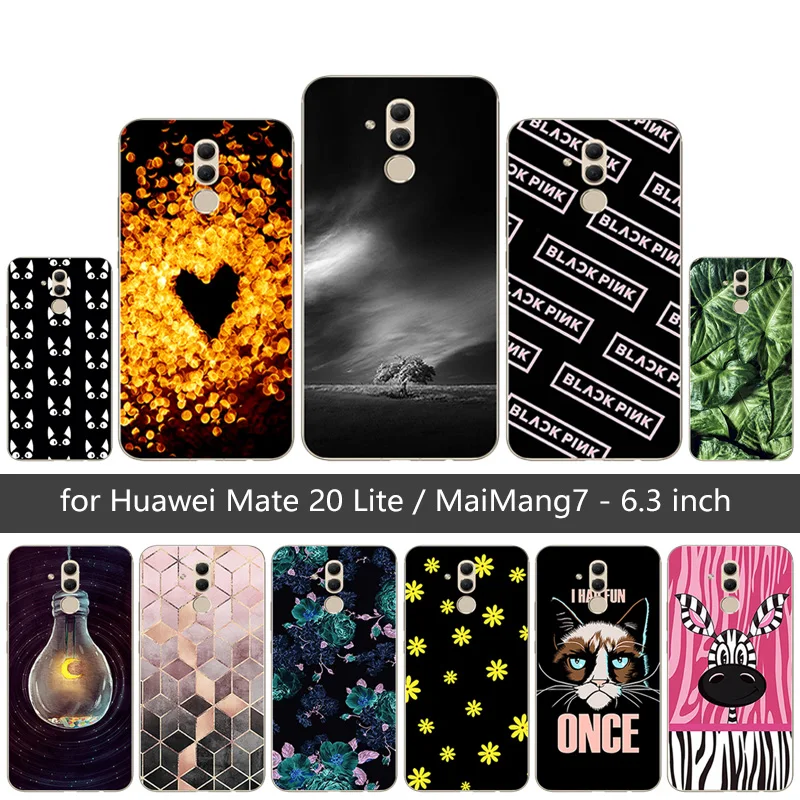 Мягкий чехол из ТПУ для Huawei Mate 20 Lite 6 3 дюйма с рисунком морского песка телефона