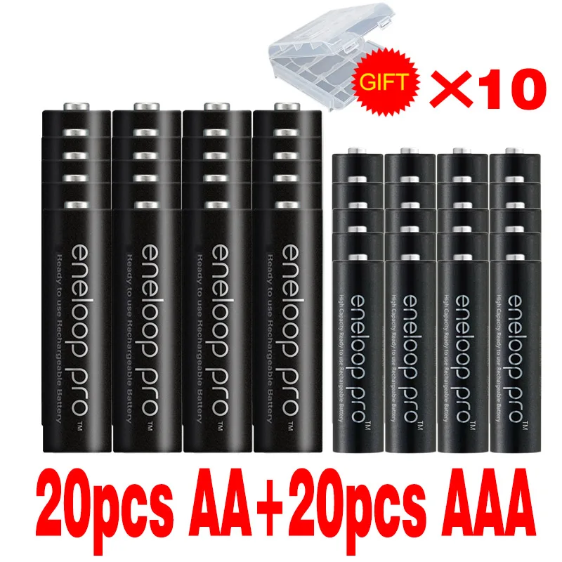 20pcs AA and AAA 1,2 в Ni-MH AAA аккумулятор Перезаряжаемый и 1,2 в AA аккумулятор для фонарей Panasonic, игрушки батареи - Цвет: 20pcs AA and AAA
