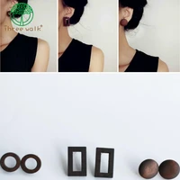 vintage studs earrings geometric coffee for women gift promotion