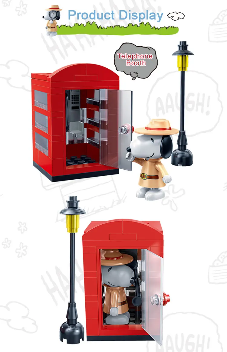 BanBao, горячая Snoopy, арахис, IP фигурка, пластиковые строительные блоки, игрушки для детей, обучающая модель, DIY Кирпичи, совместимый бренд