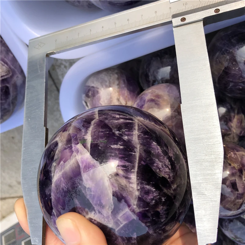 SW большой размер высокое качество полированный аметист шеврон Аметист блестящий