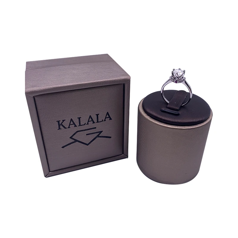 Кольцо из чистого белого золота 18 К 1ct 2ct 3ct с муассанитом кольцо с короной и бриллиантами фиолетовое ювелирное изделие обручальное кольцо на годовщину
