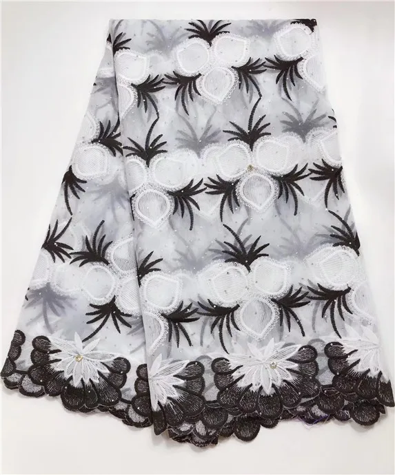 Шелковое молочное кружево африканская кружевная ткань с камнями нигерийские