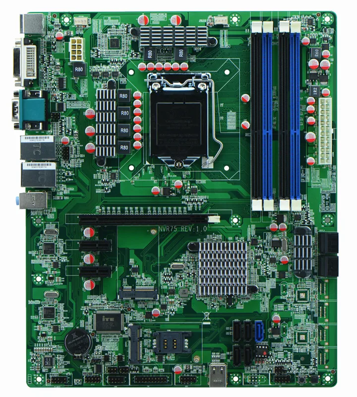 10 * SATA + 2 RJ 45 LAN COM 24pin ATX Power NVR Материнские платы industrial|motherboard motherboard|atx motherboardmotherboard atx |