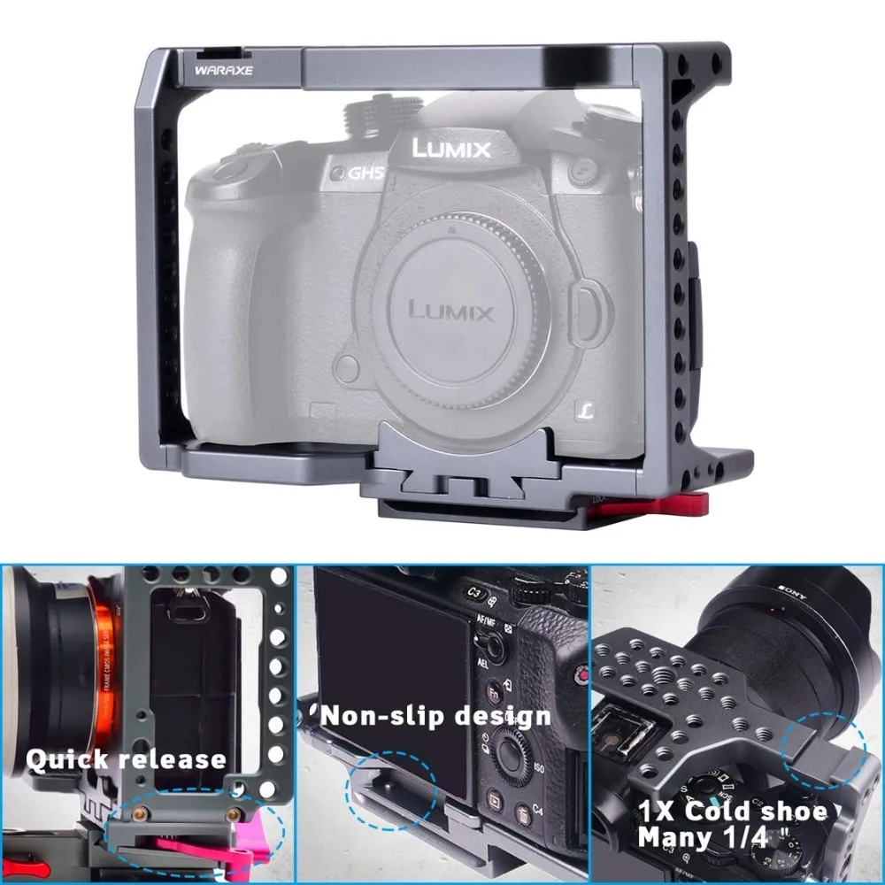 Стабилизатор для видеокамеры Panasonic Lumix GH5/GH4 GH5s алюминиевый сплав крепление