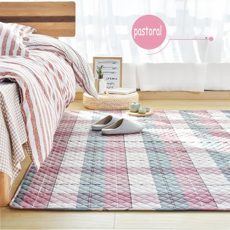 Японский стиль плед татами Стеганые 100% хлопок окружающей среды Дорожный Коврик