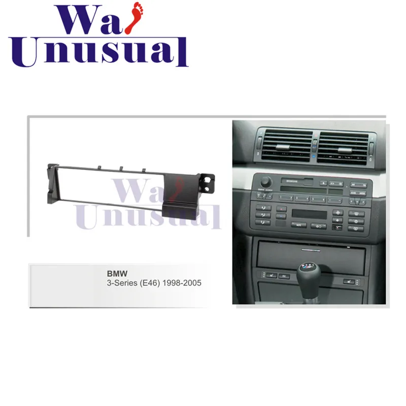 YE-BM 007 1 DIN Высокое качество радио фасции для BMW 3 E46 2003-2005 стерео интерфейс тире CD