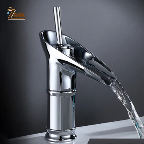 SLT071SS ZGRK кран для ванной комнаты, элегантный кухонный кран из черной керамики, кран для раковины с одной ручкой, краны для горячей и холодной воды, смеситель для раковины - Цвет: SLT071SS