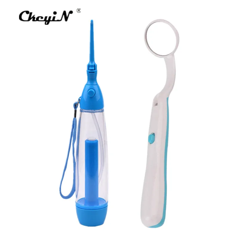 CkeyiN компактный ороситель для полости рта воды Flosser+ стоматологическое зеркало инспекционный инструмент оральный супер яркий светодиодный противотуманный рот зеркало 29