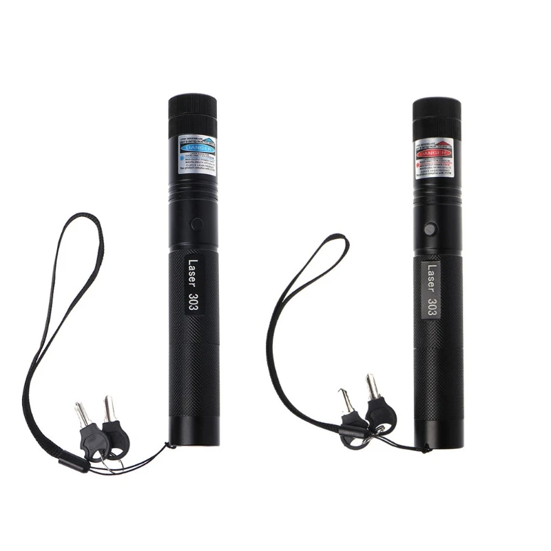 

1PC 532nm 303 Red/Purple Light Laser Pointer Pen Adjustable Focus Visible Beam 5mw