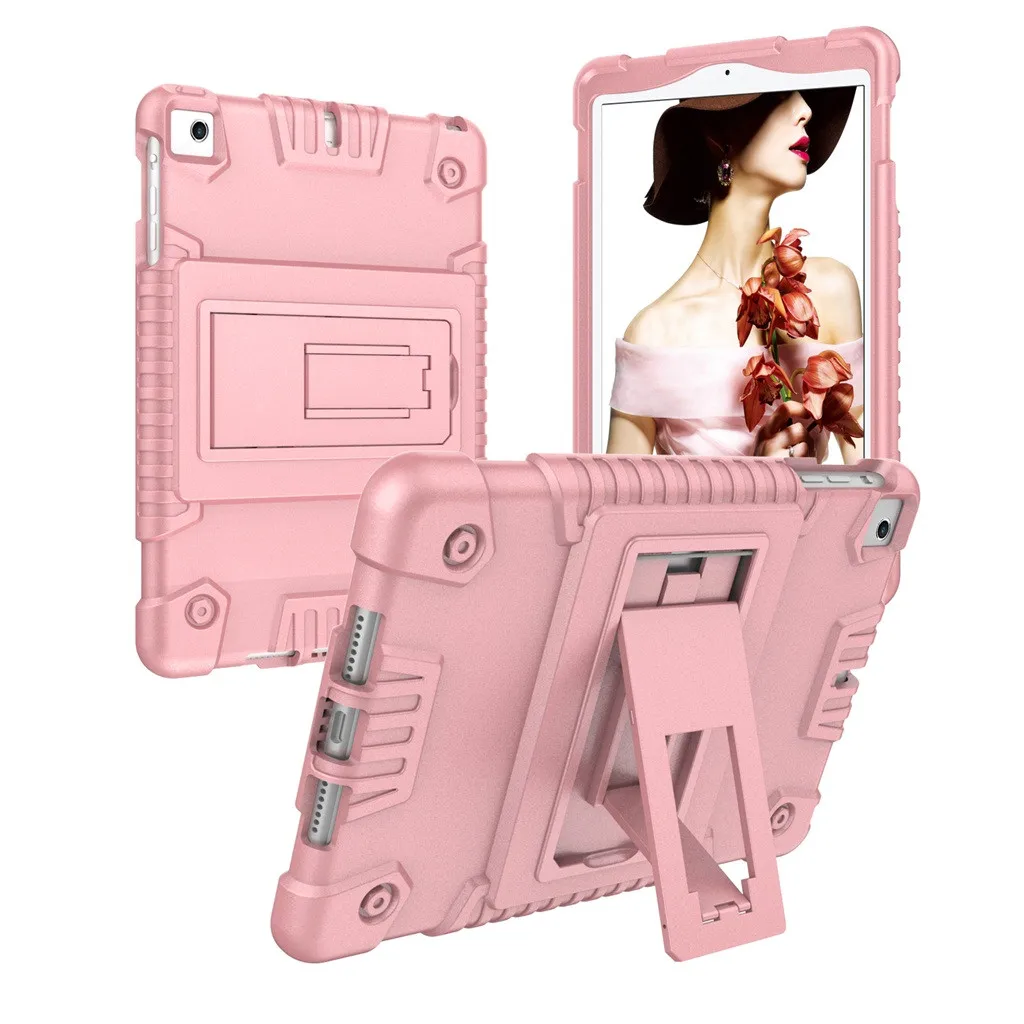 PINK Ультра-тонкий Чехол кожаный чехол подставка чехол ударопрочный чехол для Apple 7,9 дюймов iPad Mini 5 прочный жесткий чехол с подставкой-держателем задняя крышка Черный L0705 - Цвет: PINK