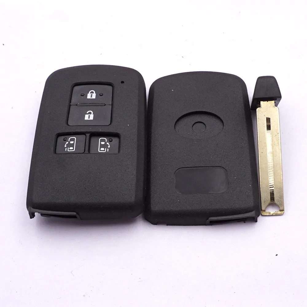 Xinyuexin 4 кнопки Замена ключа автомобиля чехол подходит для TOYOTA Sienta Voxy Noah Esquire ключ дистанционного оболочки без логотипа
