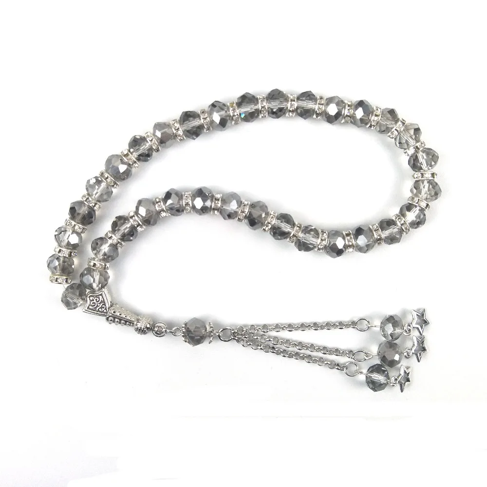 Красный цвет Кристалл 33 молитва бусины исламский мусульманский тасбих Бог